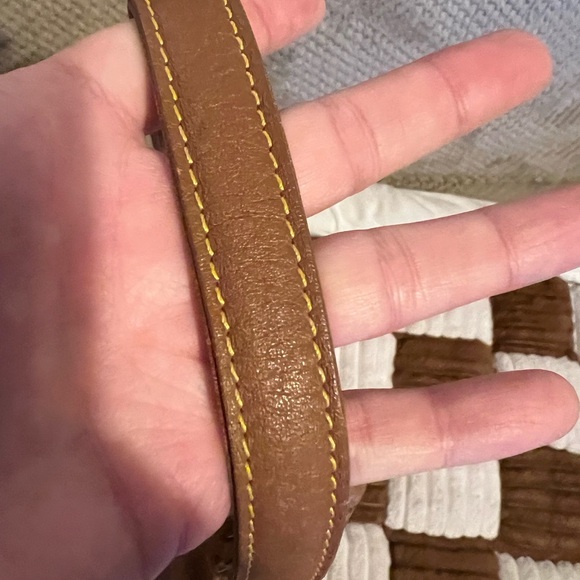 MCM Cognac Visetos Drawstring Bucket Bag - Picture 6 of 14